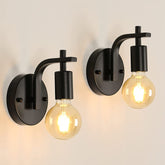 Applique Murale Interieur 2 Pack, Applique Murale Vintage Métal, E27 Lampe Murale